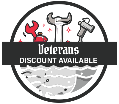 Veterans Discount Available badge